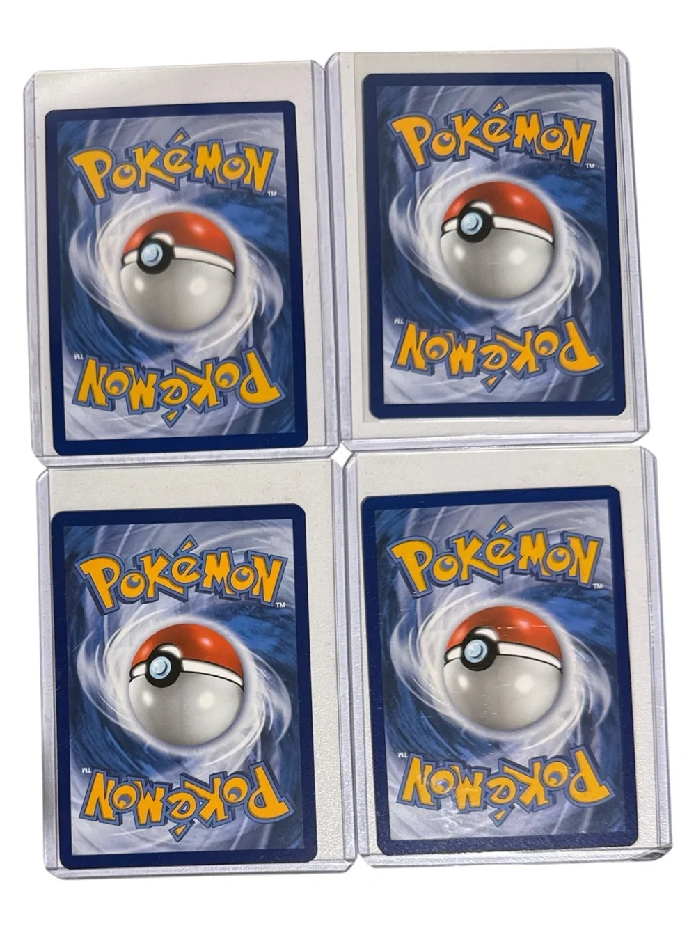 Pokemon Trading Cards (4): Pikachu Murkrow Abra & Mimikyu In Sleeves